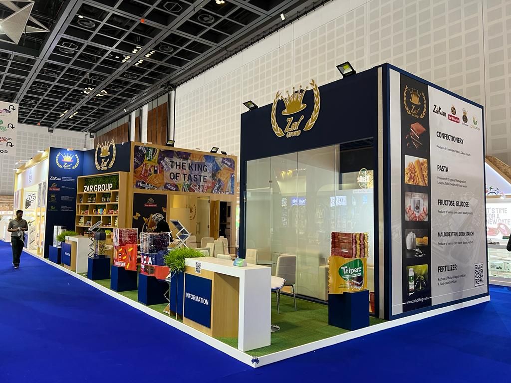 گروه زر با تمام محصولات تولیدی خود در نمایشگاه مواد غذایی گلفود 2023  دبی شرکت کرد.